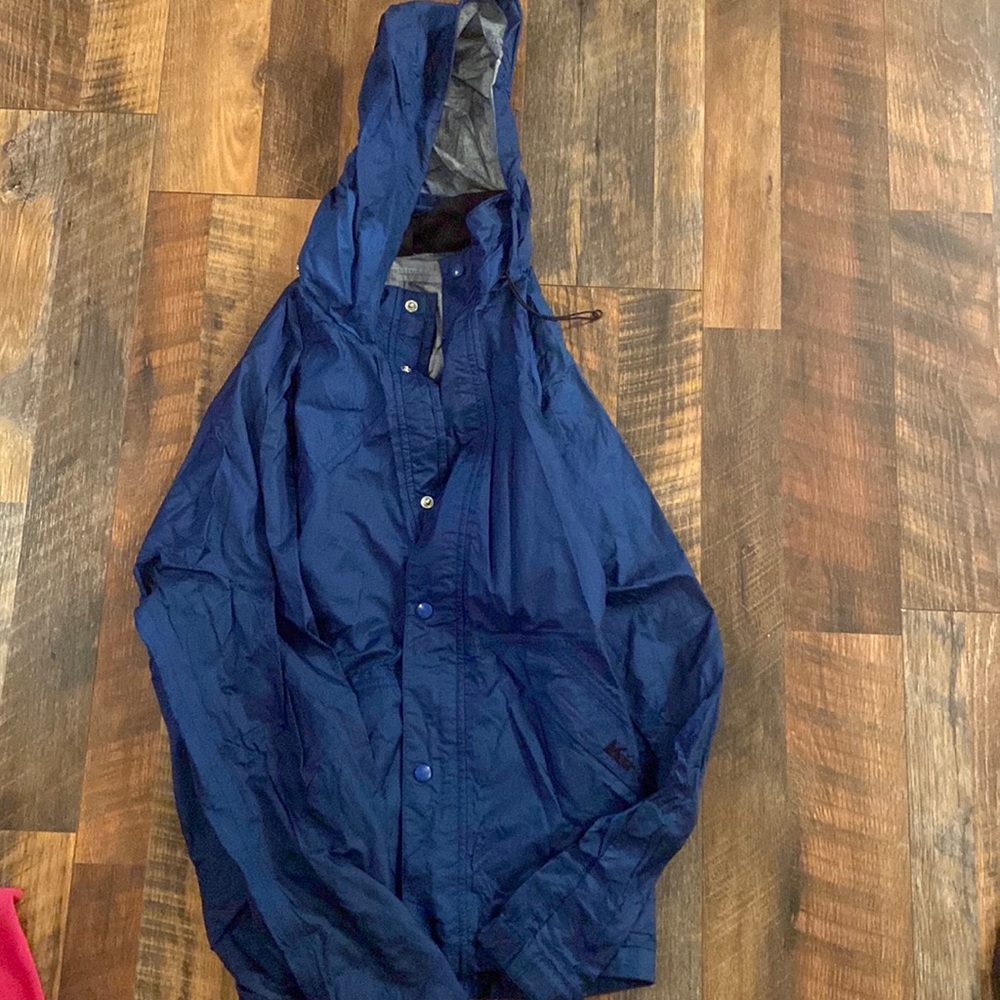 Blue REI Rain Jacket